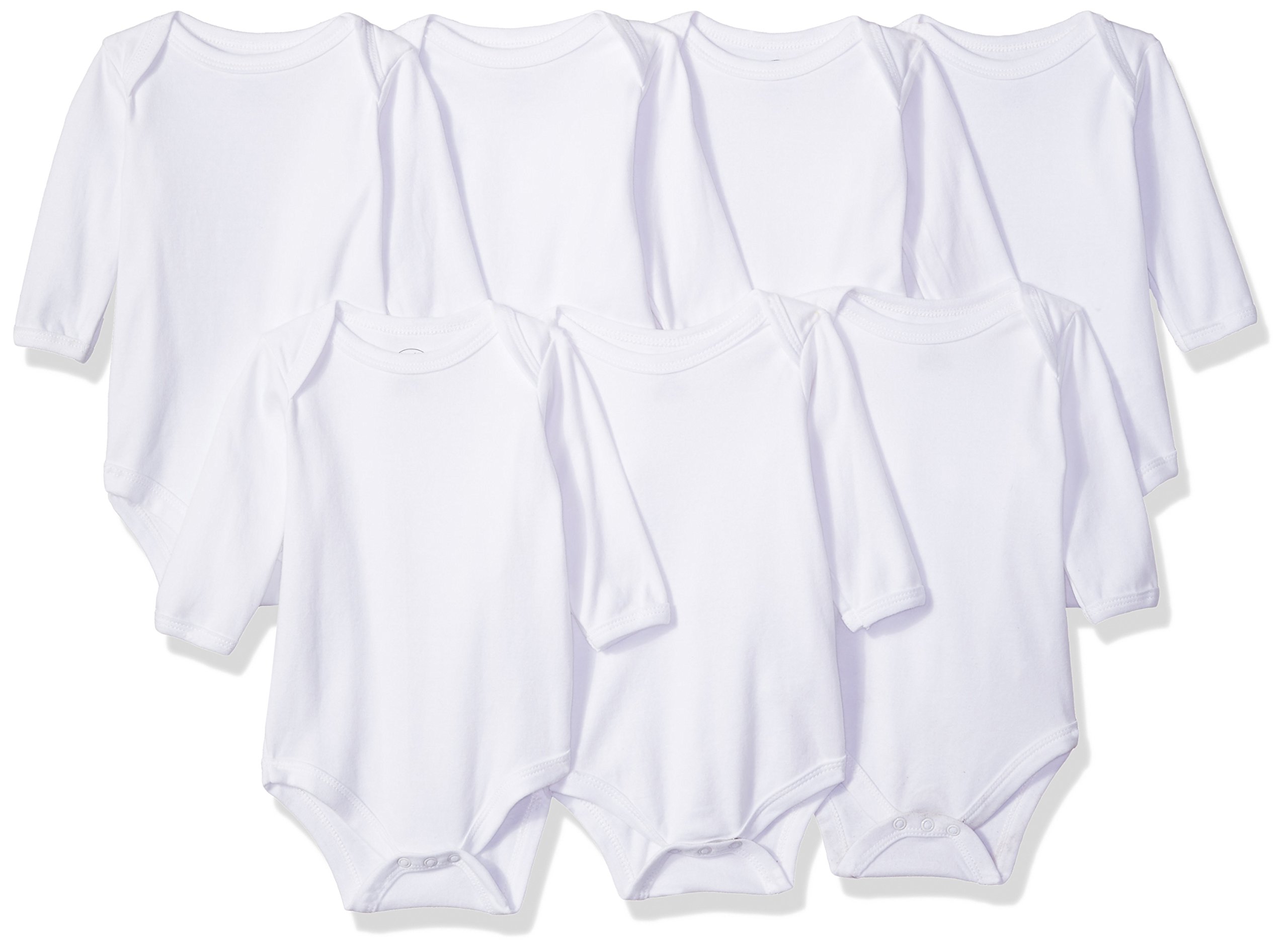 Luvable Friends Unisex Baby Cotton Long-Sleeve Bodysuits