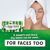The Cheeky Panda Dry Wipes Bamboo 100 Pack | Soft Strong 100% Bamboo Fibre view 5