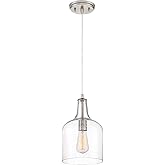 Quoizel Anson 1-Light Brushed Nickel Mini Pendant Light