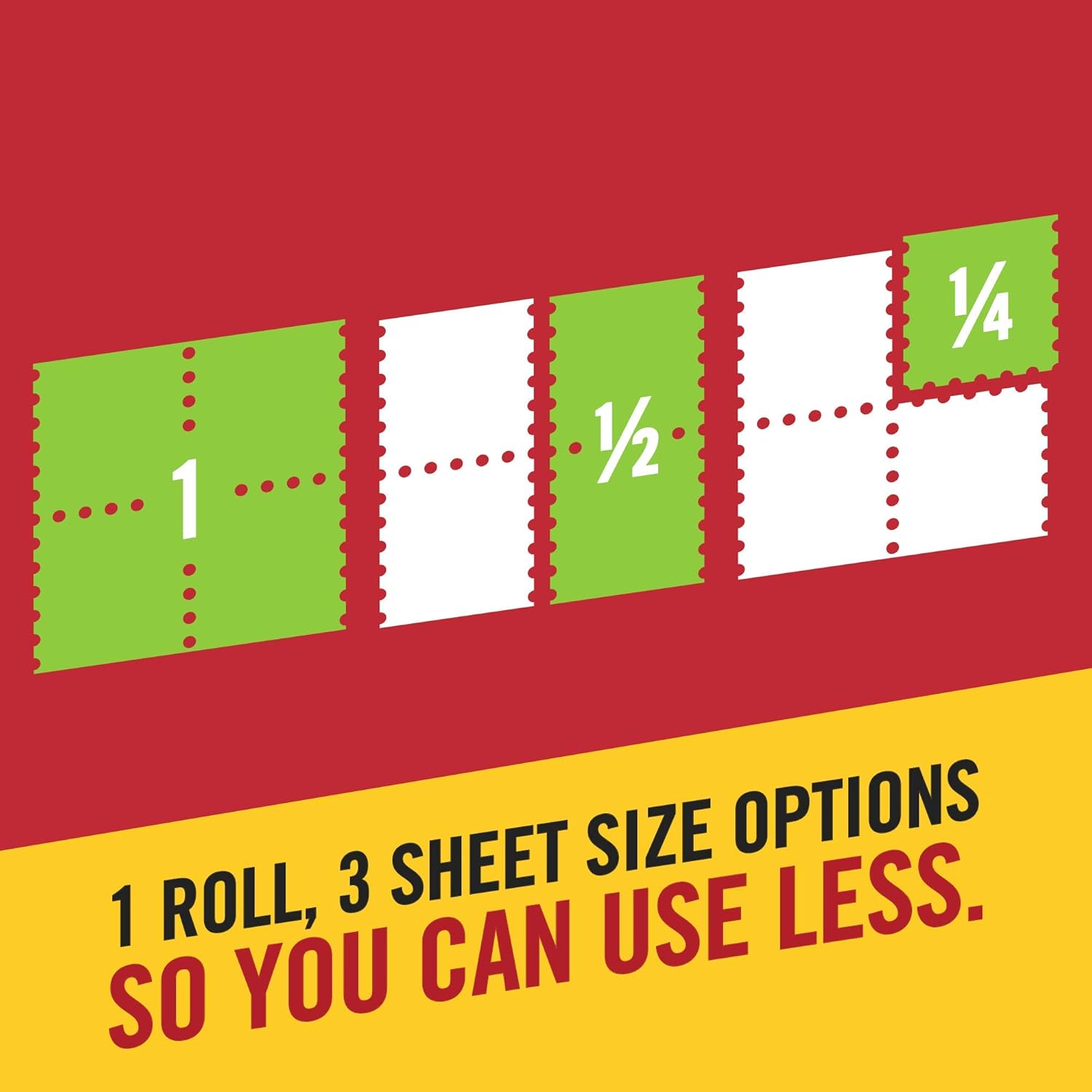 Brawny Flex Paper Towels, 8 Triple Rolls = 24 Regular Rolls, Tear-A-Square, 3 Sheet Size Options, Quarter Size Sheets, 8 Count: Health & Personal Care
