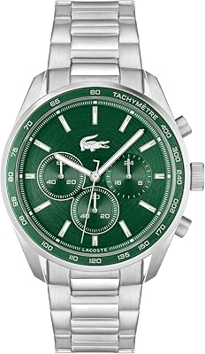 Reloj Cronógrafo de Cuarzo para Hombre Colección Boston con Correa de Acero Inoxidable Plateada - 2011346