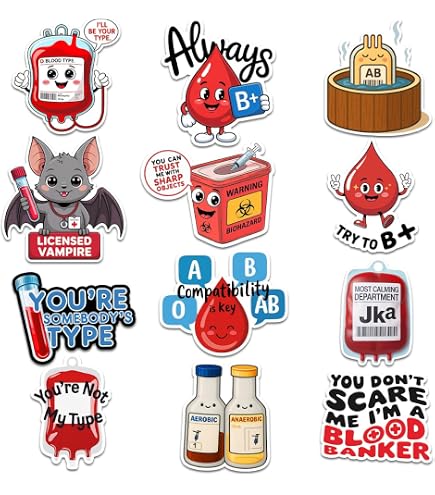 Funny Blood Donation Sticker 3 Pack 3 Pcs Funny Blood Donation Sticker ...