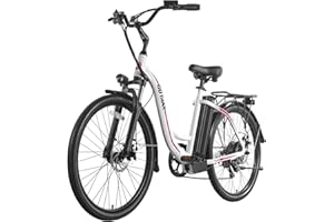 Gotrax EBE6 26" Electric Bike, Max Range 88KM(Pedal-assist1)& 25km/h Power by 500W, Large Smart LCD Display& Adjustable Seat,