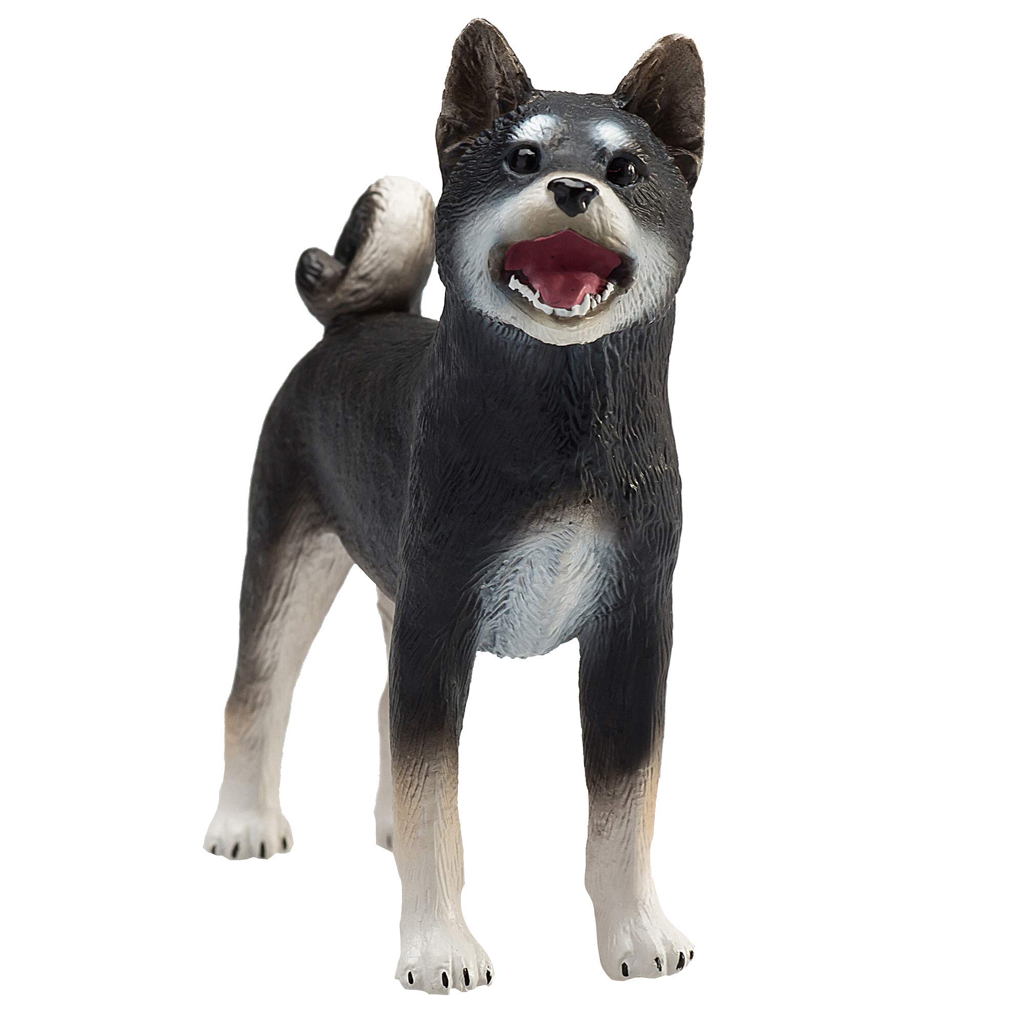 MOJO Shiba Inu Black Japanese Dog Pet Animal Farm Toy Figure
