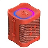 Skullcandy Terrain Mini 2 Wireless Bluetooth Speaker, IPX7 Water Resistant, 14H Battery, Multi-Link, LED Light Show, Lightweight & Portable (Red)