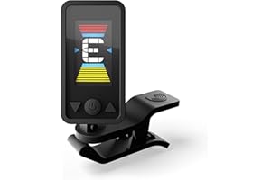D'Addario Eclipse Rechargeable Headstock Clip On Guitar Tuner, PW-CT-27, Black
