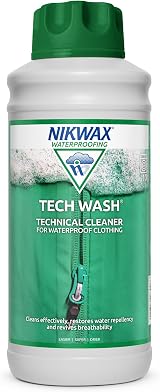 Nikwax Tech Wash 1 Litre Wash-In Cleaner for Waterproof Gear view 1