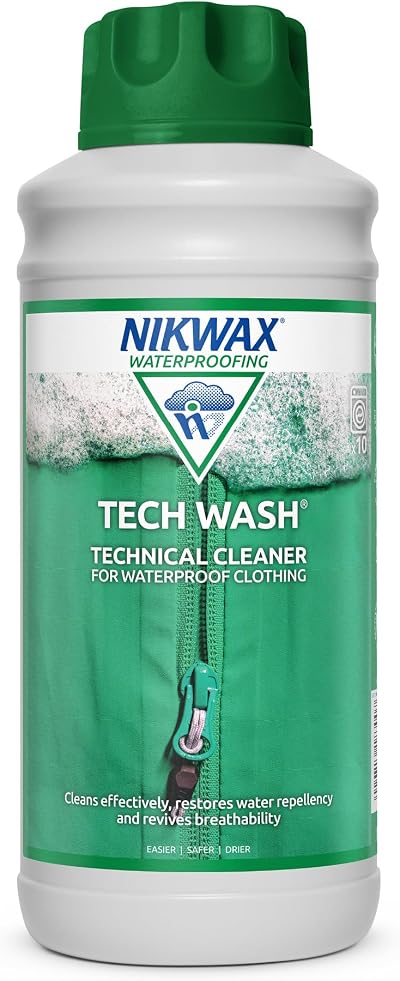 Nikwax Tech Wash 1 Litre Wash-In Cleaner for Waterproof Gear