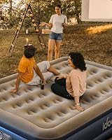 iDOO King Inflatable Mattress with Built-in Pump 203x152x46cm Queen view 2