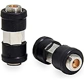Outdoor Coaxial Cable Connector, 2-Pack RG6 Coax Coupler Barrel, F Female to Female Extension Connector 3GHz Weatherproof for
