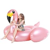Jasonwell Giant Inflatable Flamingo Swan Pegasus Pool Float Summer Beach Swimming Pool Floatie Lounge Floating Raft Outdoor Party Decorations Toys for Adults