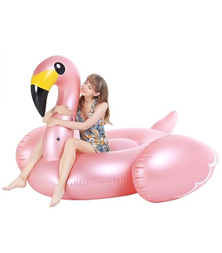 Intex Aufblasbarer Flamingo Tropical – XXL-Flamingo Mit Tropischem Blattdesign, 142x137x97 Cm, Für Kinder Ab 3 Jahren, Max. 40 Kg