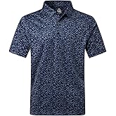 DEOLAX Mens Polo Shirts Performance Moisture Wicking Dry Fit Mens Golf Shirt Short Sleeve Soft Golf Polo Shirts for Men