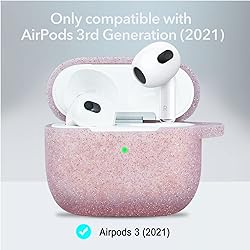 Glitter Silicone Airpods 3 Case 2021, YOMPLOW Case