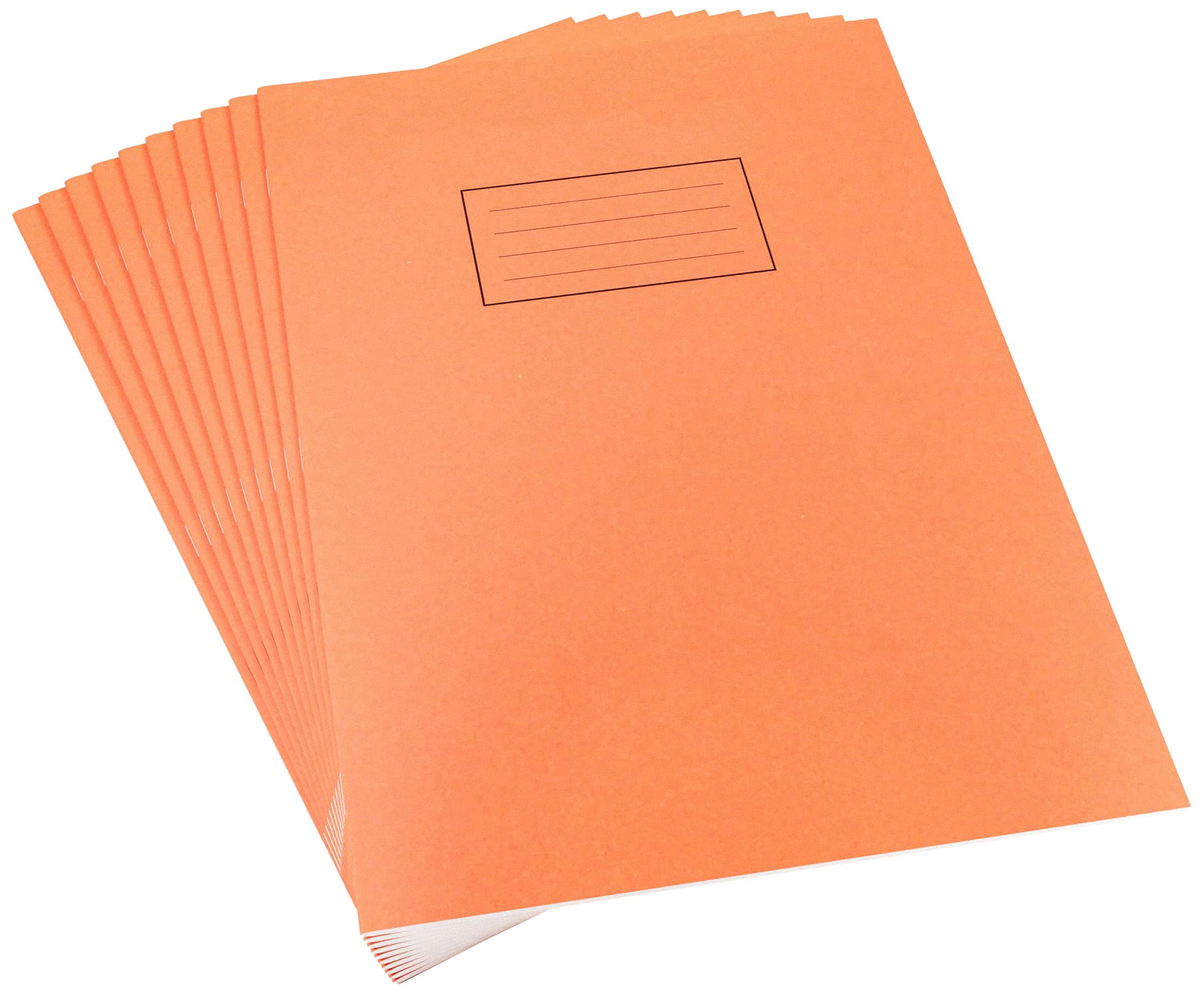 Silvine SV43514 Exercise Book, Orange, 5 mm Squares, A4 (Pack of 10) — image 1