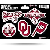 Rico Industries NCAA s 5-Pc Sticker Sheet