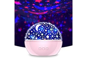 VANSHINIEER Star Projector Night Light for Kids,Star Night Light 360 Degree Rotation Baby Night Lights for Toddle Christmas Birthday Gifts for 3 to 12 Year Old Boys Girls, Kids Bedroom Decor