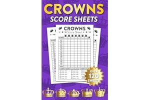 Crowns Score Sheets: Over 120 Sheets For 5 Crowns Card Game | 6x9 Inches Size