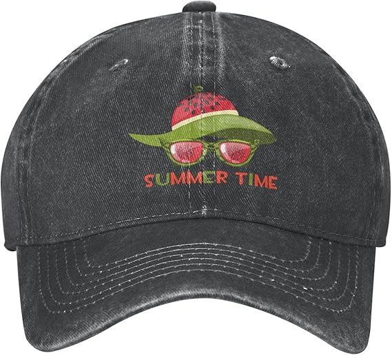 Watermelon Hats for Men Women Classic Baseball Cap, Retro Cowboy Hat