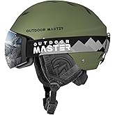 OutdoorMaster Kelvin Ski & Snowboard Helmet Set with Goggles for Men, Women & Youth