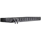 CyberPower PDU15M10AT Metered ATS PDU, 100-120V/15A, 10 Outlets, 1U Rackmount,Black
