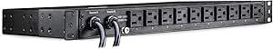 CyberPower PDU15M10AT Metered ATS PDU, 100-120V/15A, 10 Outlets, 1U Rackmount,Black