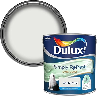 Dulux Simply Refresh Matt Emulsion Paint White Mist 2.5L