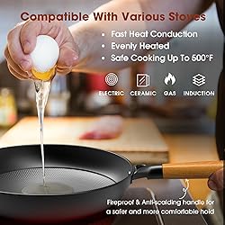 imarku Frying Pan - 12inch Non Stick Frying Pan