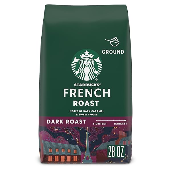 STARBUCKS GROUND COFFEE, DARK ROAST HOT OR ICED...