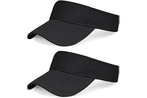 Marrywindix 2 Pieces of Sport Wear Athletic Visor Sun Sports Visor Hat Visor Adjustable Cap for Women and Men (One Size)