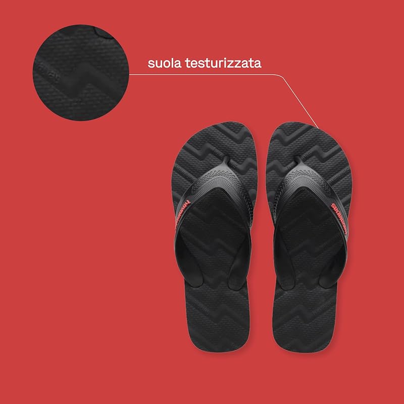 - Track Waves, Infradito Comode, Sicure E Durevoli Con Cinghie Larghe E Arrotondate E Suola Anatomica, Uomo