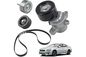 YzusGomumu Serpentine Drive Belt Tensioner Pulley Idler Pulley Compatible with 2007-2014 Nissan Altima Maxima Murano Quest 3.5L V6 Replaces 39155 11955-JA10D SK89676 SK107054 V38-0439