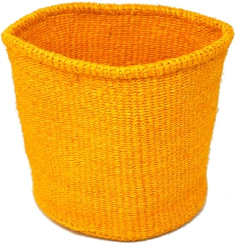 Amazon Orikago かご S カゴ スリッパ ゴミ箱 おしゃれ 玉ねぎ 収納 リビング 丸 ベーシック イエロー かご バスケット オンライン通販