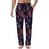 Xdceu Mens Pajama Pants Soft Sleep Pants for men Lounge Pajama Bottoms with Pockets Drawstring