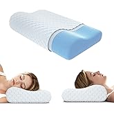 Neck Pillow Memory Foam Contour Pillow for Pain Relief Cervical Pillow for Sleeping, Orthopedic Pillow for Neck and Shoulder Pain, Ergonomic Pillow for Side Back Stomach Sleeper-Soft