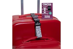 Cincha Add A Bag Luggage Strap Connectors - Connect Multiple Suitcases and Bags - Airport Travel Accessories - As Seen on Shark Tank - 2pcs (Leopard)