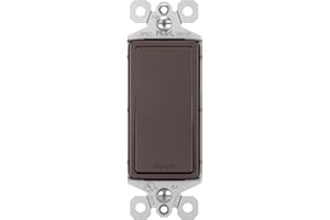 PASS & SEYMOUR Legrand radiant TM870DBCC10 15 Amp Rocker Wall Switch, Single Pole Decorator Light Switches, Dark Bronze (1 Count)