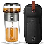ZENS Modern Glass Tea Infuser Teapot, Smart One