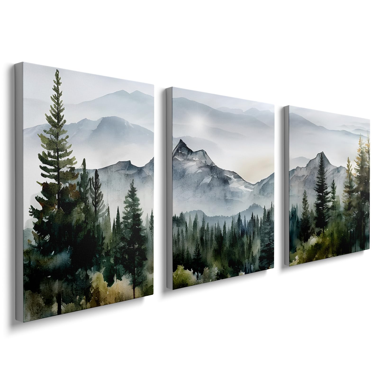 prinfantasy Wall Pictures Living Room Wall Art Decor Poster Painting On Canvas Print Watercolor Painting Framed Pictures for Home Decoration Living Room Artwork 3x 12x16in, YH1109