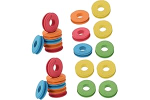NULYLU 100pcs Foam Fishing Line Bobbins Spools Portable Fishing Reel Winder Organizer for Tackle and Gear