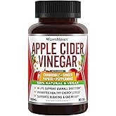Apple Cider Vinegar Capsules 1390mg with Ginger, Papaya &amp; Chamomile, 90 Ct | Supports Digestion, Energy &amp; Immunity - Soothes Gas &amp; Bloating - Like with Mother - Non-GMO &amp; 100% Natural
