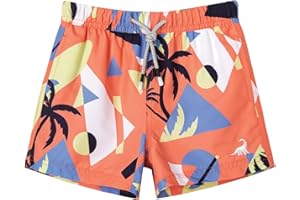 SURF CUZ Boys Swim Trunks Toddler Swim Shorts UPF 50+ Bathing Suit for Boys Swimsuit Quick Dry Boy Beach Boardshorts Swimwear
