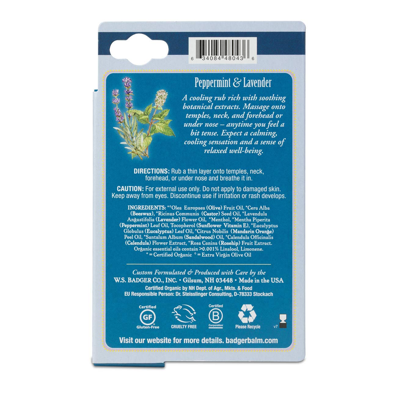 Amazon Com Badger Headache Soother Aromatherapy Balm Stick Certified Organic Headache Relief Aromatherapy Oil Peppermint Eucalyptus Lavender Essential Oils Stress Relief 0 6 Oz Beauty