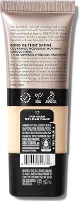 e.l.f. Soft Glam Foundation Medium Coverage Satin Finish 12 Fair Warm view 2
