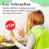Thinp 4 Pack Stop Go Sign Lights Double Sided PVC Waterproof Traffic Safety view 6
