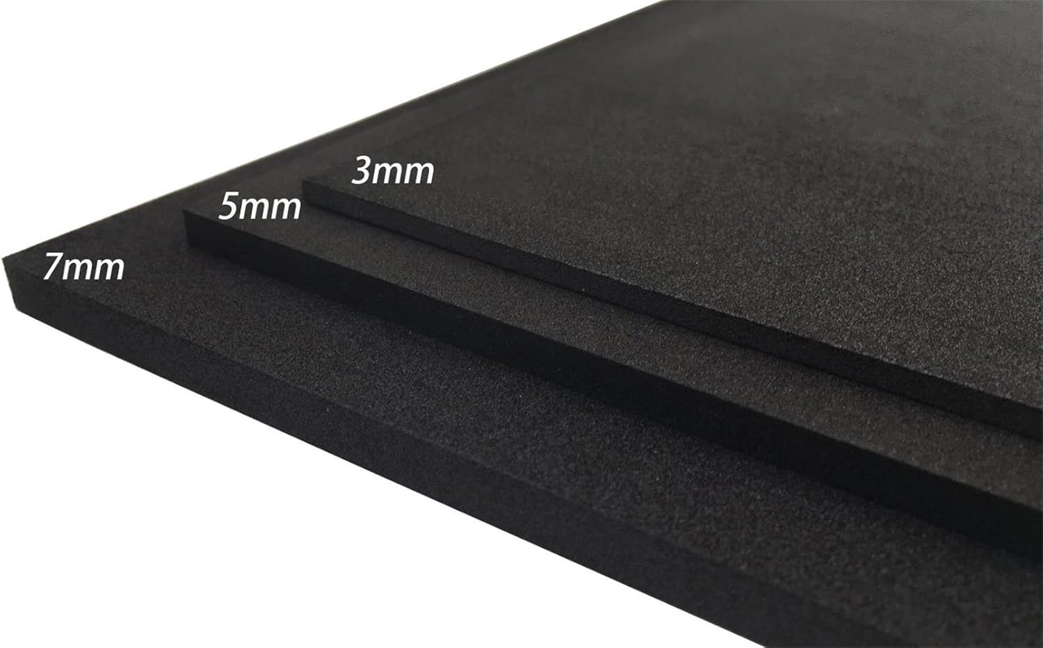 EVA Foam Sheet Craft Sheet Thickness 3mm/5mm/7mm Black 8 color For