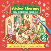 Sticker Therapy: Cozy Christmas Creations: Create Your Own Mini Worlds by Building 6 Sticker Scenes with Your Precision Craft Tool
