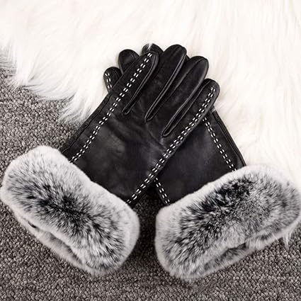 gant fourrure femme