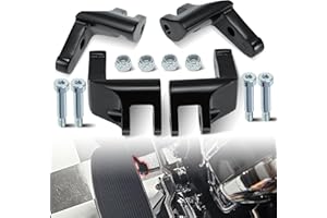 TIGERSGATE Driver Floorboard Relocation Bracket For 2014-2018 Electra Glide Police - FLHTP