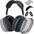 Aiaabq Case Cover for AirPods Max Headphones（2024/2020）,Anti-Scratch Ear Pad/Ear Cups/Headband Case Cover for AirPods Max(USB-C). Clear Soft TPU and Silicone,Skin Scratch Proof.